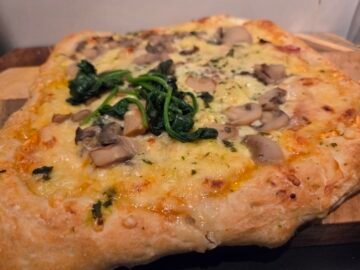 Pizza med søtpotetfyll